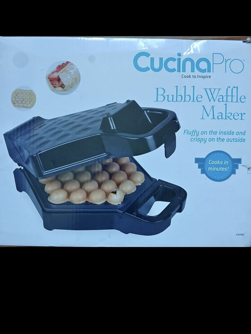 CucinaPRO Black Bubble Waffle Maker